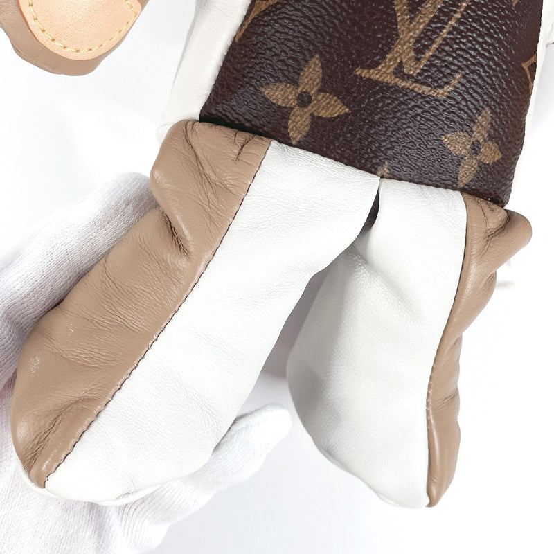 LOUIS VUITTON Other miscellaneous goods GI0142 Dudu Louis Stuffed teddy bear Monogram canvas/leather Brown Brown unisex Used