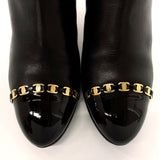 Salvatore Ferragamo boots Ankle boots Vala leather/Patent leather Black Women Used