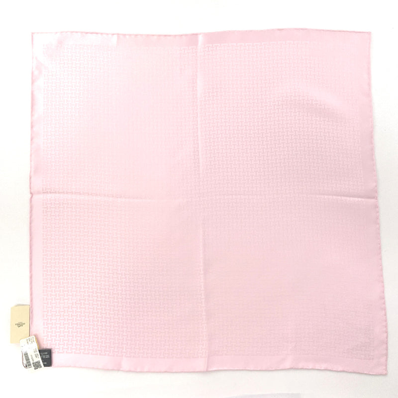 HERMES handkerchief 053805T Pocket Square 45 Upside Down silk pink pink unisex Used