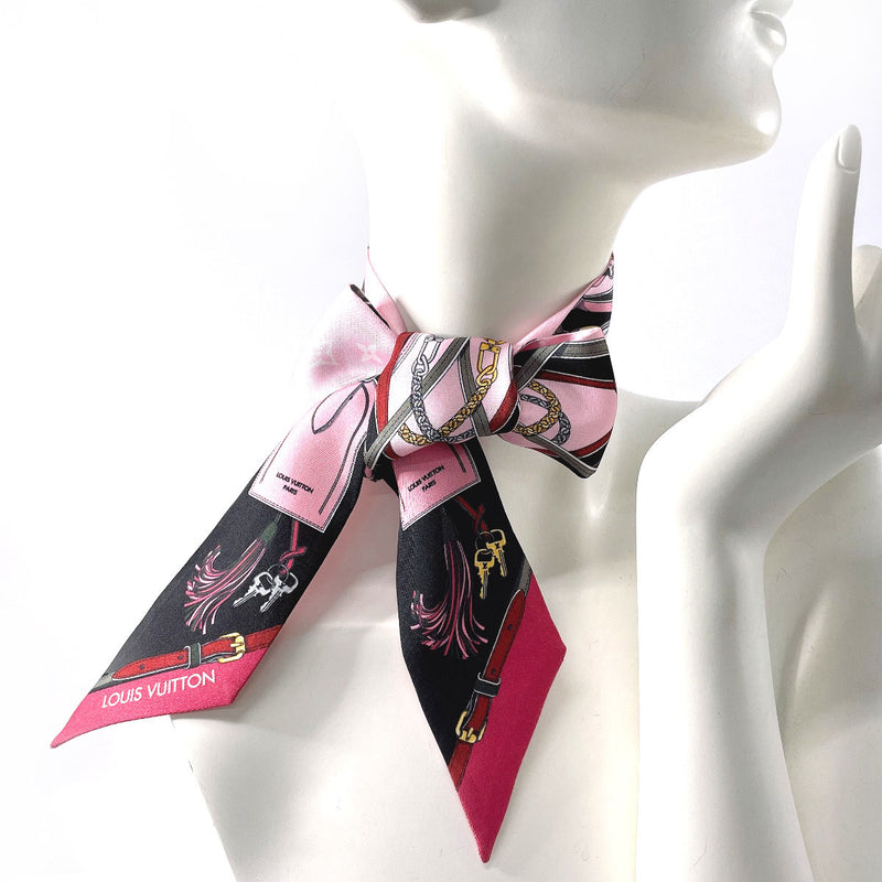 LOUIS VUITTON scarf M76689 Bando BB All the Straps silk pink Women Used