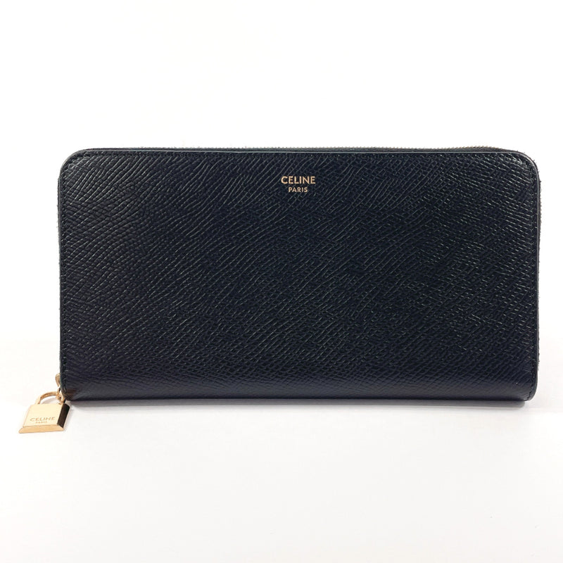 CELINE purse Zippy wallet Christmas Collection leather Black Women Used