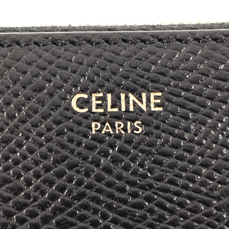 CELINE purse Zippy wallet Christmas Collection leather Black Women Used