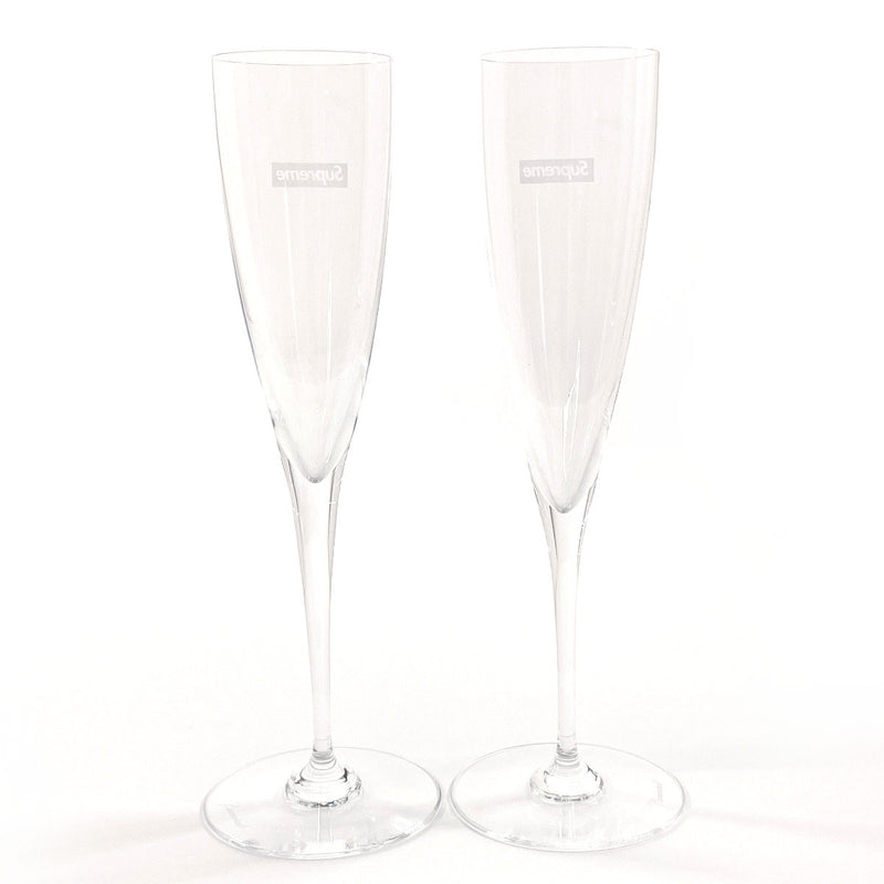 Baccarat glass SUPREME x Baccarat Dom Perignon Flute Set Glass clear unisex Used