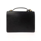 LOUIS VUITTON Handbag M52122 Monceau 2WAY Epi Leather Black Black Women Used