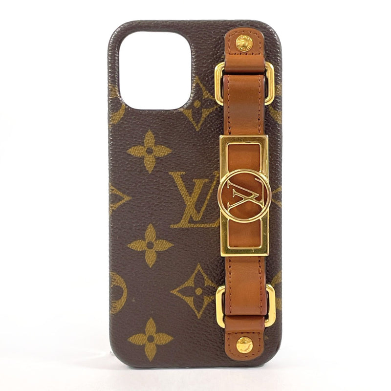 LOUIS VUITTON Other accessories M69782 Bumper Dauphine 12/12 PRO iPhone case Monogram canvas/leather Brown Women Used