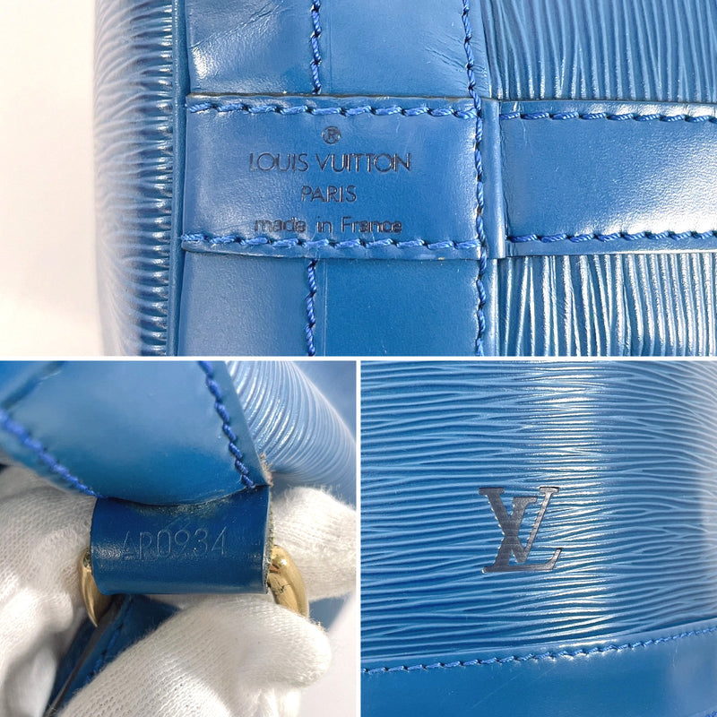 LOUIS VUITTON Shoulder Bag M44005 Noe Epi Leather blue blue Women Used