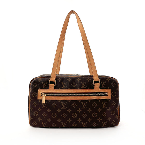 LOUIS VUITTON Shoulder Bag M51181 Cite GM Monogram canvas/Leather Brown Women Used