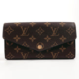 LOUIS VUITTON purse M62236 Portefeuille Sarah Monogram canvas Brown Brown Women Used