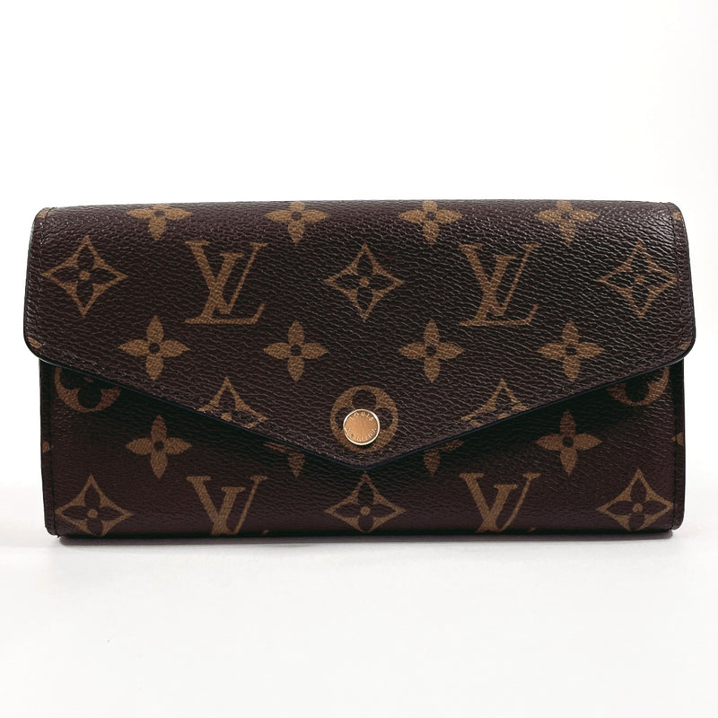 LOUIS VUITTON purse M62236 Portefeuille Sarah Monogram canvas Brown Brown Women Used