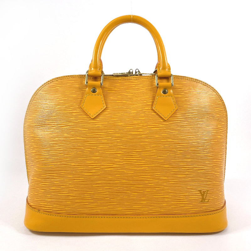 LOUIS VUITTON Handbag M52149 Alma PM Epi Leather yellow yellow Women Used