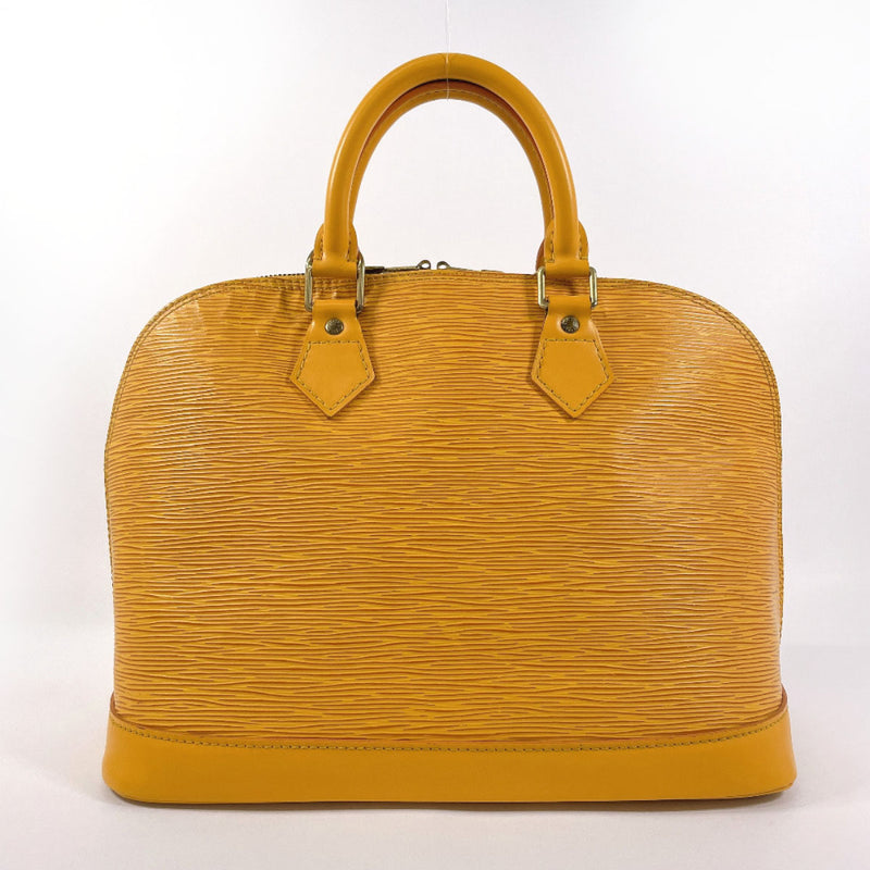 LOUIS VUITTON Handbag M52149 Alma PM Epi Leather yellow yellow Women Used