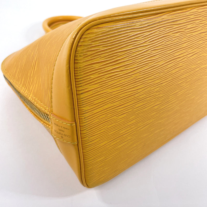 LOUIS VUITTON Handbag M52149 Alma PM Epi Leather yellow yellow Women Used