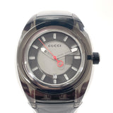 GUCCI Watches 137.1 sink Stainless Steel/rubber Black mens Used