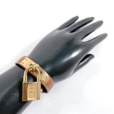 HERMES Watches KE1.201.470 Kelly watch Gold Plated/Courchevel gold gold □ACarved seal Women Used