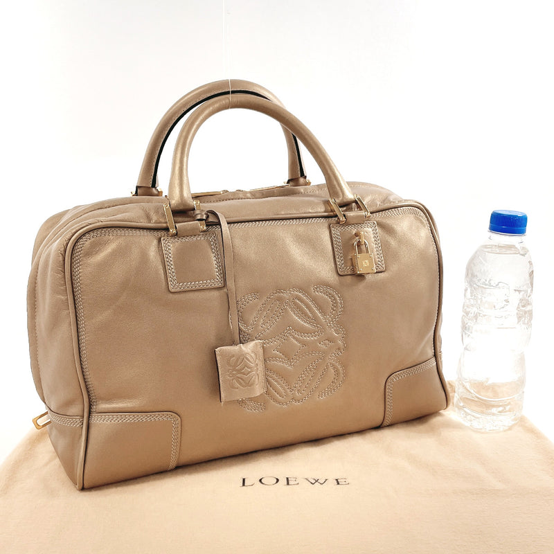 LOEWE Handbag Amazona 36 leather gold Women Used