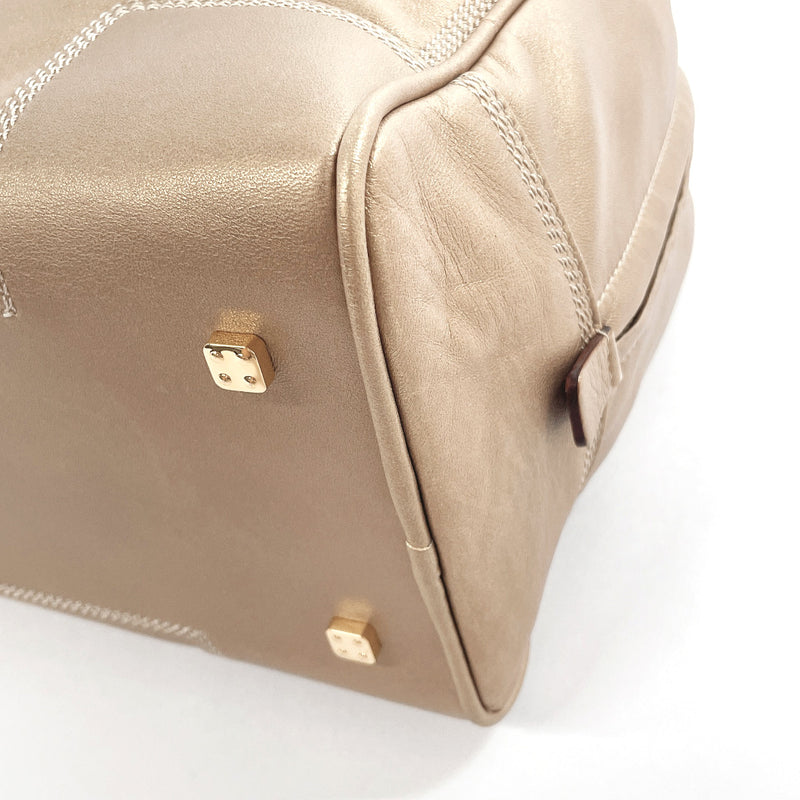 LOEWE Handbag Amazona 36 leather gold Women Used