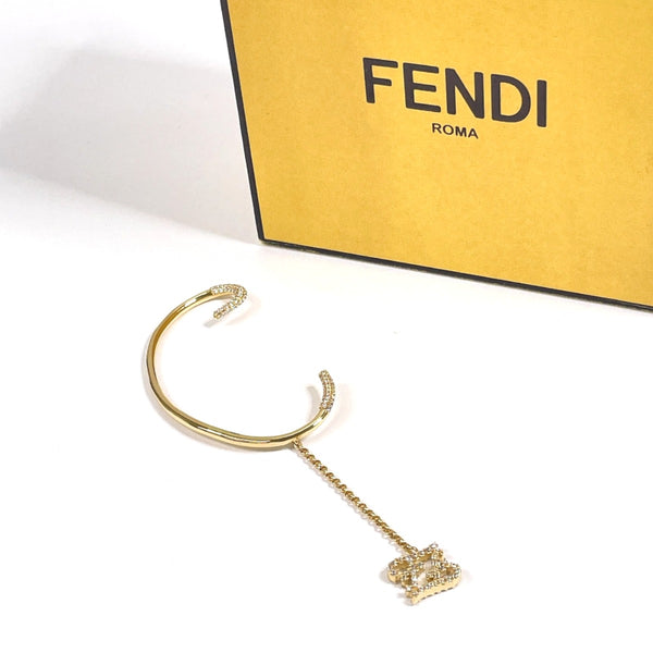 FENDI Earring AR0721 Ear cuff metal/Rhinestone gold Women Used