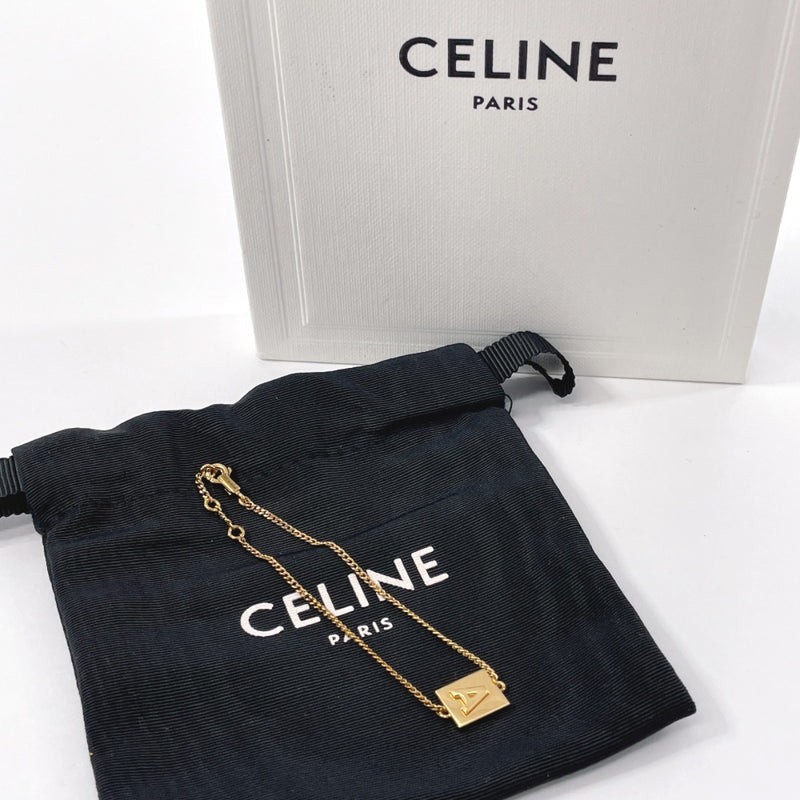 CELINE bracelet 46B1T6BRA.35OR Alphabet Gold Plated gold Women Used