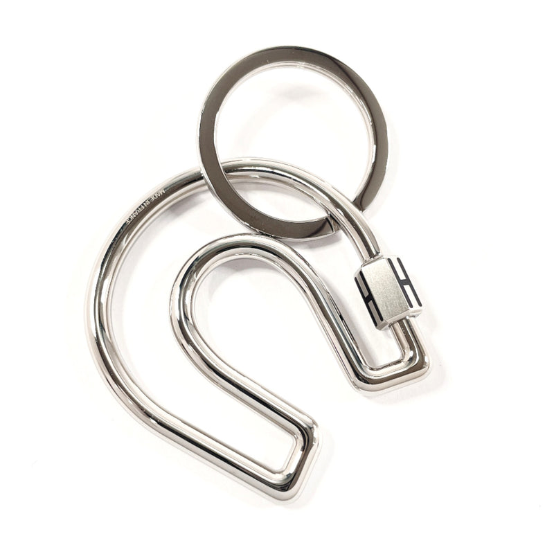 HERMES key ring Fair a Cheval metal Silver Silver unisex New