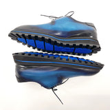 LOUIS VUITTON Dress shoes Goncourt line leather/rubber blue mens Used