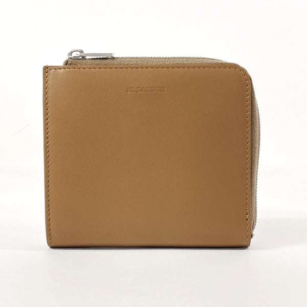 JIL SANDER Card Case J25UI0004 Mini wallet leather Brown Brown mens Used