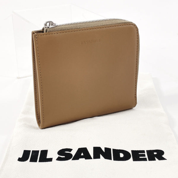 JIL SANDER Card Case J25UI0004 Mini wallet leather Brown Brown mens Used