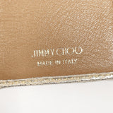 JIMMY CHOO Tri-fold wallet WDS 142 nemo star studs Compact wallet leather gold Women Used