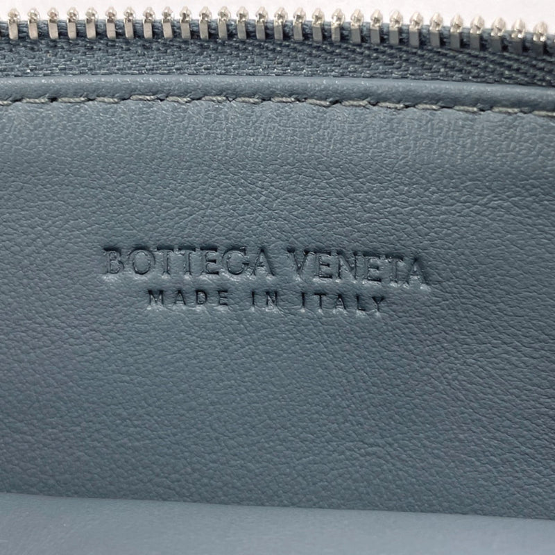 BOTTEGAVENETA Pouch 667034 V0SQ3 1242 Devos Intrecciato building pouch leather gray unisex Used