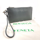 BOTTEGAVENETA Pouch 667034 V0SQ3 1242 Devos Intrecciato building pouch leather gray unisex Used