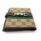 GUCCI wallet 05474 Jackie Sherry line GG canvas Brown unisex Used