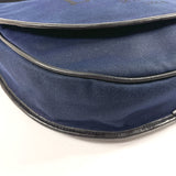 LOEWE Shoulder Bag Heritage canvas/leather Navy unisex Used