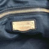 MIU MIU Handbag leather Black Women Used