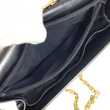 CELINE Shoulder Bag vintage ChainShoulder leather Black Women Used