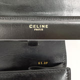 CELINE Shoulder Bag vintage ChainShoulder leather Black Women Used