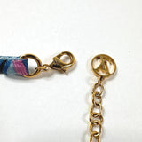 LOUIS VUITTON bracelet M68413 Bracelet Essential V Be Mindful Gold Plated/silk multicolor Women Second hand