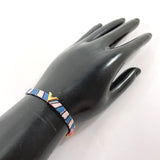 LOUIS VUITTON bracelet M68413 Bracelet Essential V Be Mindful Gold Plated/silk multicolor Women Used