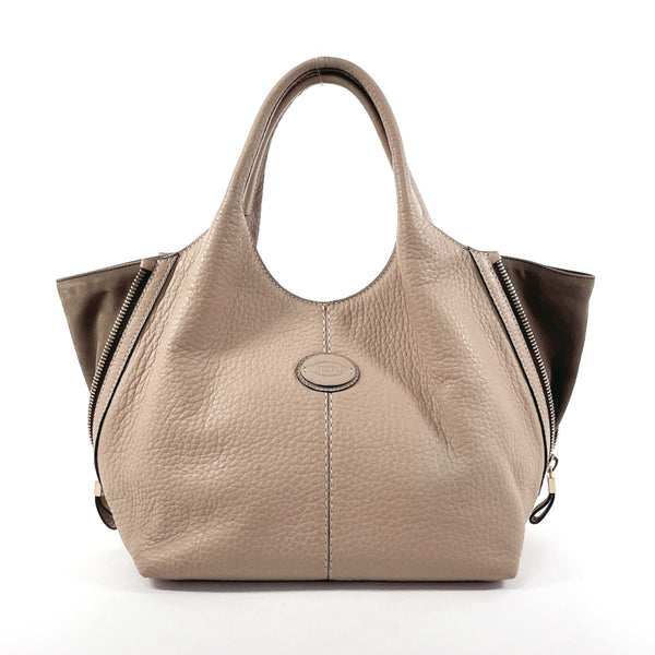 TOD’S Tote Bag 2way leather beige Women Used