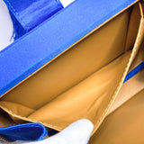 LOEWE Shoulder Bag Party bag 2WAY Satin blue Women Second hand