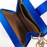 LOEWE Shoulder Bag Party bag 2WAY Satin blue Women Second hand