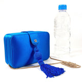 LOEWE Shoulder Bag Party bag 2WAY Satin blue Women Second hand