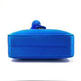 LOEWE Shoulder Bag Party bag 2WAY Satin blue Women Second hand