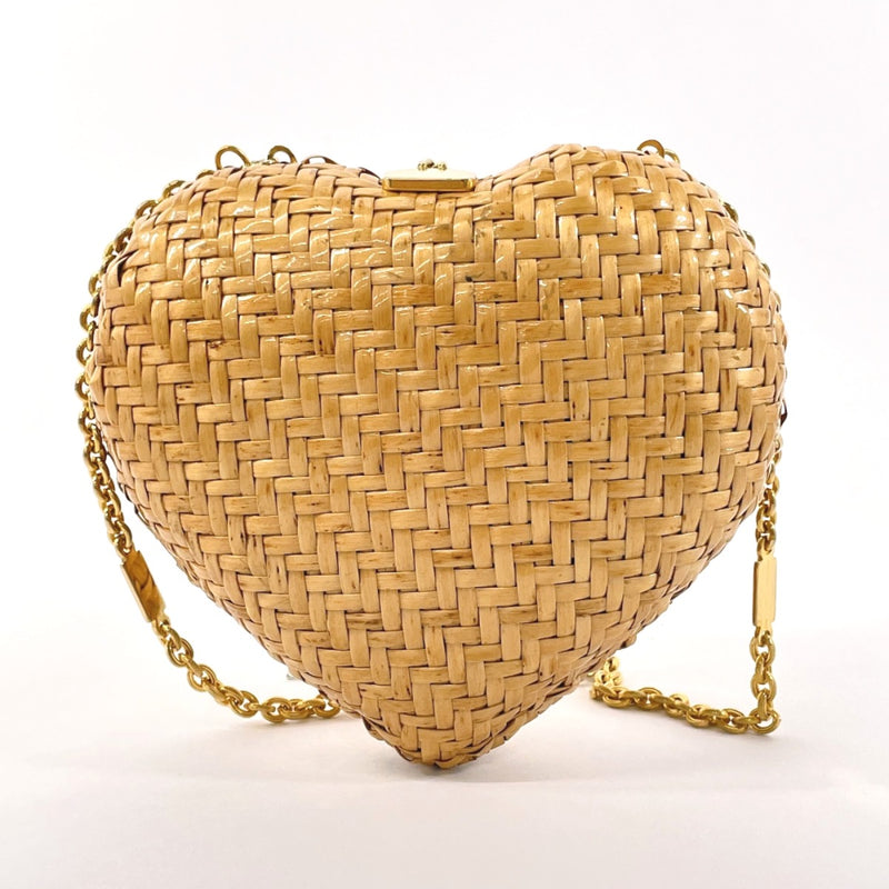 LANCEL Shoulder Bag Shoulder Rattan beige Women Used