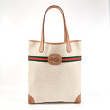 GUCCI Tote Bag 002 904 0131 Micro GG Old Gucci GG Supreme Canvas Ivory Women Used