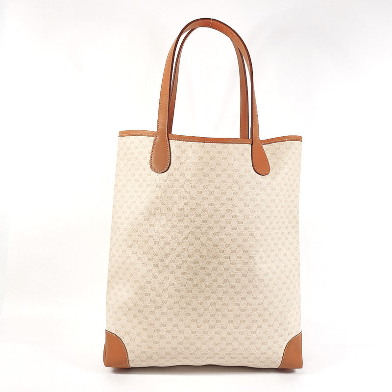 GUCCI Tote Bag 002 904 0131 Micro GG Old Gucci GG Supreme Canvas Ivory Women Used