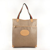 GUCCI Tote Bag 002 983 0054  Sherry line GG Supreme Canvas Brown Women Used