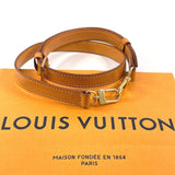 LOUIS VUITTON Shoulder strap Leather Brown unisex Used