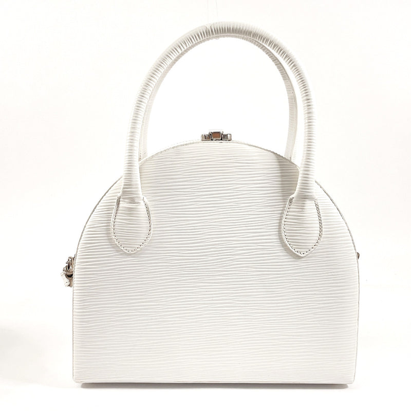 FENDI Handbag 2WAY leather white Women Used