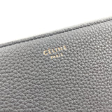 CELINE purse 105003 Large Zipped Multi-Function Zip Around leather gray Women New