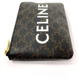 CELINE coin purse 10C662CA2 Coin & card pouch Taurillon Clemence PVC Black Women Used