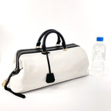 CELINE Handbag Doctor&#39;s bag leather white white Women Used